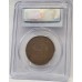 AUSTRALIA 1925 . ONE 1 PENNY . BROKEN N . PCGS XF45